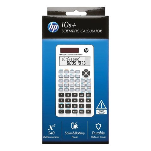 HP Kalkulator naukowy biurowy HP 10SPLUS/INT BX, 240 funkcji, 147x77x24mm, biały Hewlett-Packard HP Kalkulator naukowy biurowy HP 10SPLUS/INT BX, 240 funkcji, 147x77x24mm, biały Hewlett-Packard
