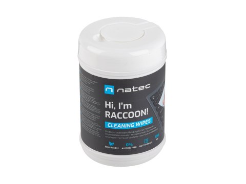 NATEC CHUSTECZKI CZYSZCZĄCE RACCOON 100 SZT. NSC-1796 NATEC NATEC CHUSTECZKI CZYSZCZĄCE RACCOON 100 SZT. NSC-1796 NATEC
