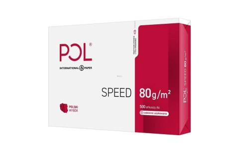 Papier xero ksero biurowy POLSPEED (A4; 80g/m2; 500 szt. arkuszy; papier biały; matowy) Igepa