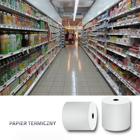 QOLTEC ROLKA TERMICZNA 80X80 | 55G/M2 | 10SZT. | BPA FREE Qoltec QOLTEC ROLKA TERMICZNA 80X80 | 55G/M2 | 10SZT. | BPA FREE Qoltec