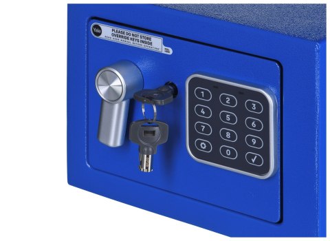 Yale Mini Electronic Safe Blue Sejf podstawowy YSV mini niebieski Yale Yale Mini Electronic Safe Blue Sejf podstawowy YSV mini niebieski Yale