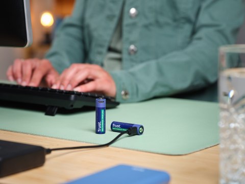 Baterie AA Trust USB-C RECHARGEABLE BATTERIES 2P Trust Baterie AA Trust USB-C RECHARGEABLE BATTERIES 2P Trust