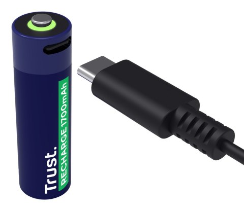 Baterie AA Trust USB-C RECHARGEABLE BATTERIES 4P Trust Baterie AA Trust USB-C RECHARGEABLE BATTERIES 4P Trust