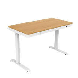 Biurko ACTIVEJET z elektryczną regulacją wysokości 140x70 ET119W-C biały/dąb Activejet
