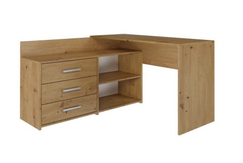 Biurko narożne + komoda DANY 120x50xH76 artisan TOP E SHOP Biurko narożne + komoda DANY 120x50xH76 artisan TOP E SHOP