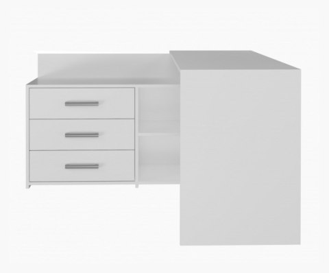 Biurko narożne + komoda DANY 120x50xH76 biały TOP E SHOP Biurko narożne + komoda DANY 120x50xH76 biały TOP E SHOP