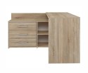 Biurko narożne + komoda DANY 120x50xH76 sonoma TOP E SHOP