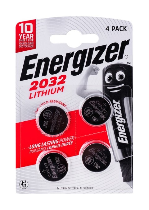 ENERGIZER BATERIA SPECJALISTYCZNA CR2032, 4 sztuki, 3V, ECO ENERGIZER ENERGIZER BATERIA SPECJALISTYCZNA CR2032, 4 sztuki, 3V, ECO ENERGIZER