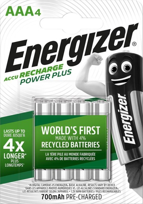 ENERGIZER BATERIE AKUMULATOROWE DO PONOWNEGO NAŁADOWANIA, POWER PLUS AAA HR3/4 700mAh ENERGIZER ENERGIZER BATERIE AKUMULATOROWE DO PONOWNEGO NAŁADOWANIA, POWER PLUS AAA HR3/4 700mAh ENERGIZER