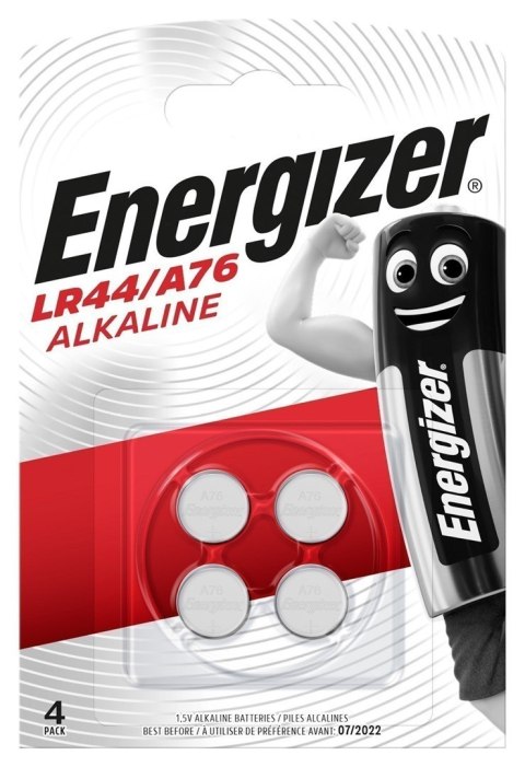 ENERGIZER BATERIE ALKALINE SPECJALISTYCZNA LR44 A76 4 SZTUKI 1,5V ENERGIZER ENERGIZER BATERIE ALKALINE SPECJALISTYCZNA LR44 A76 4 SZTUKI 1,5V ENERGIZER