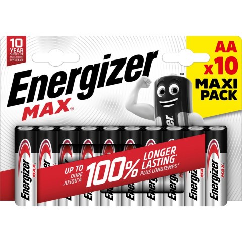 ENERGIZER BATERIE MAX AA LR6 10 SZTUK ECO ENERGIZER ENERGIZER BATERIE MAX AA LR6 10 SZTUK ECO ENERGIZER