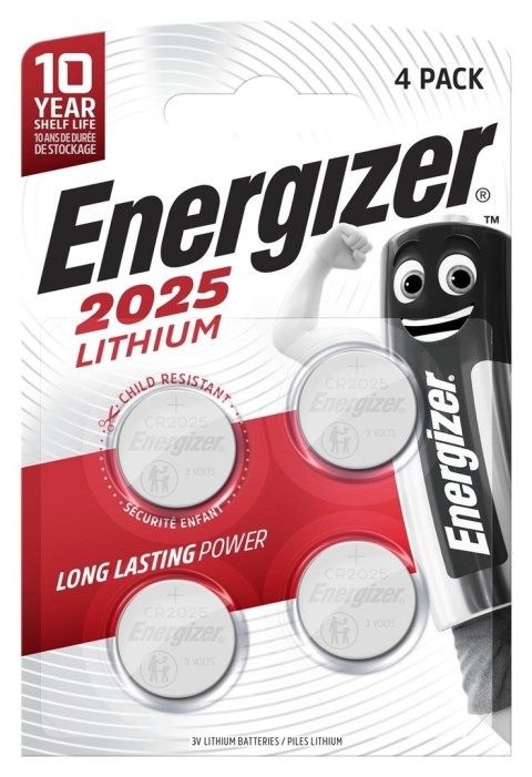 ENERGIZER BATERIE SPECJALISTYCZNE CR2025 4 SZTUKI ENERGIZER BATERIE SPECJALISTYCZNE CR2025 4 SZTUKI