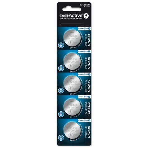 EVERACTIVE BATERIE LITOWE CR2430 BLISTER 5 SZT. CR24305BL EverActive