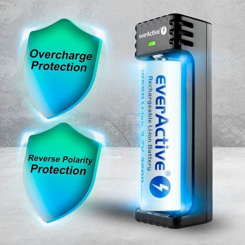 EVERACTIVE ŁADOWARKA DO AKUMULATORÓW CYLINDRYCZNYCH LI-ION LC100 EverActive EVERACTIVE ŁADOWARKA DO AKUMULATORÓW CYLINDRYCZNYCH LI-ION LC100 EverActive