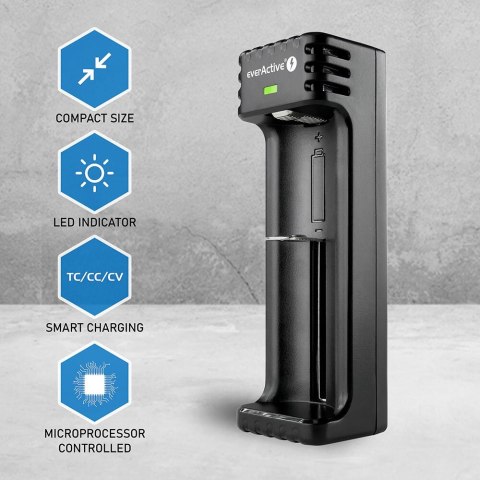 EVERACTIVE ŁADOWARKA DO AKUMULATORÓW CYLINDRYCZNYCH LI-ION LC100 EverActive EVERACTIVE ŁADOWARKA DO AKUMULATORÓW CYLINDRYCZNYCH LI-ION LC100 EverActive