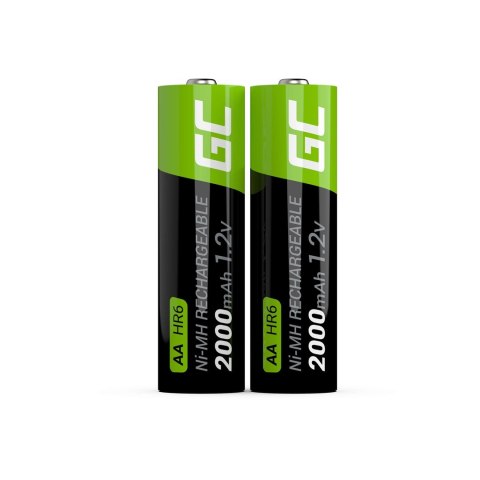 GREEN CELL AKUMULATORKI PALUSZKI 2X AA R6 2000MAH Green Cell GREEN CELL AKUMULATORKI PALUSZKI 2X AA R6 2000MAH Green Cell