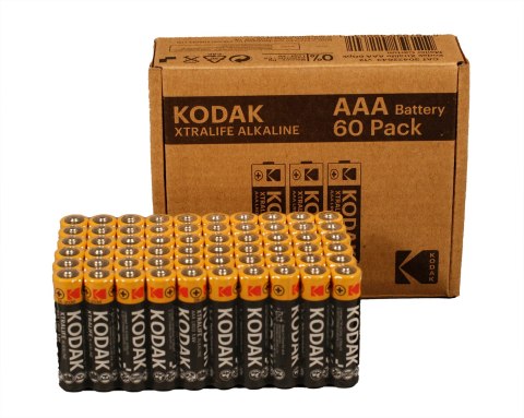 KODAK BATERIE ALKALICZNE XTRALIFE AAA LR3 X 60 SZT. Kodak KODAK BATERIE ALKALICZNE XTRALIFE AAA LR3 X 60 SZT. Kodak