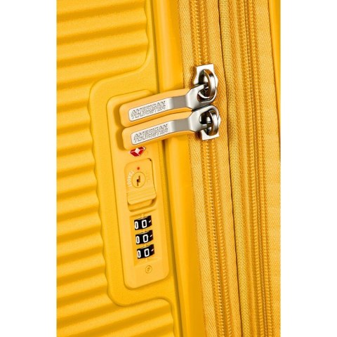 Kabinowa walizka American Tourister Soundbox EXP - golden yellow AMERICAN TOURISTER Kabinowa walizka American Tourister Soundbox EXP - golden yellow AMERICAN TOURISTER