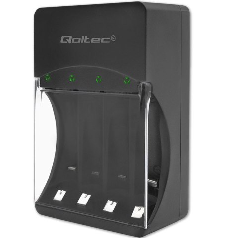 QOLTEC ŁADOWARKA DO AKUMULATORKÓW NI-MH TYPU R03/AAA R06/AA | 300MA Qoltec QOLTEC ŁADOWARKA DO AKUMULATORKÓW NI-MH TYPU R03/AAA R06/AA | 300MA Qoltec