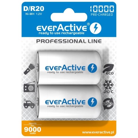 Zestaw akumulatorków everActive EVHRL20-10000 (10000mAh ; Ni-MH) EverActive