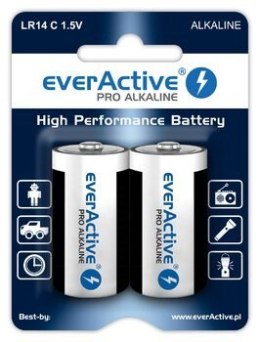 Zestaw baterii alkaliczne everActive EVLR14-PRO (x 2) EverActive
