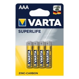 Zestaw baterii cynkowo-węglowe VARTA Superlife R03 AAA (Zn-C; x 4) VARTA
