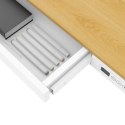 Biurko ACTIVEJET z elektryczną regulacją wysokości 140x70 ET119W-C biały/dąb Activejet