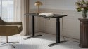 Biurko z el. reg. wys. MOON 121x67 czarny/san sebas Cama MEBLE