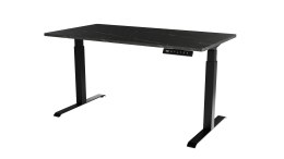 Biurko z el. reg. wys. MOON 150x80 czarny/san sebas Cama MEBLE