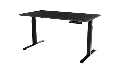 Biurko z el. reg. wys. MOON 150x80 czarny/san sebas Cama MEBLE Biurko z el. reg. wys. MOON 150x80 czarny/san sebas Cama MEBLE