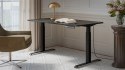 Biurko z el. reg. wys. MOON 150x80 czarny/san sebas Cama MEBLE