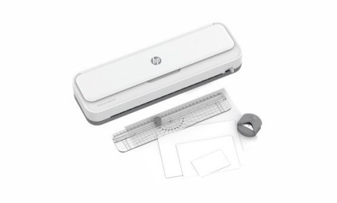 HP Laminator ONELAM 400 A3, na zimno/gorąco, zintegrowany trymer, zaokrąglacz rogów, prędkość 40cm/min + 15 folii: 3xA4, 4xA5, 4 Hewlett-Packard HP Laminator ONELAM 400 A3, na zimno/gorąco, zintegrowany trymer, zaokrąglacz rogów, prędkość 40cm/min + 15 folii: 3xA4, 4xA5, 4 Hewlett-Packard