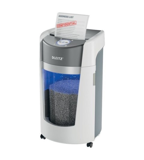 LEITZ Niszczarka IQ OptiMax Office 35 L, P-5, Ścinki 2x15, Automatyczny Start/Stop, Funkcja cofania, Obrotowy pojemnik - 33% wię LEITZ LEITZ Niszczarka IQ OptiMax Office 35 L, P-5, Ścinki 2x15, Automatyczny Start/Stop, Funkcja cofania, Obrotowy pojemnik - 33% wię LEITZ
