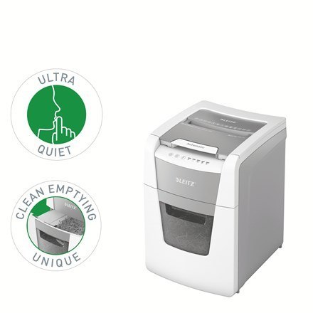 Leitz Niszczarka IQ AutoFeed 100, P4, 100 kartek, 34 l kosz LEITZ Leitz Niszczarka IQ AutoFeed 100, P4, 100 kartek, 34 l kosz LEITZ