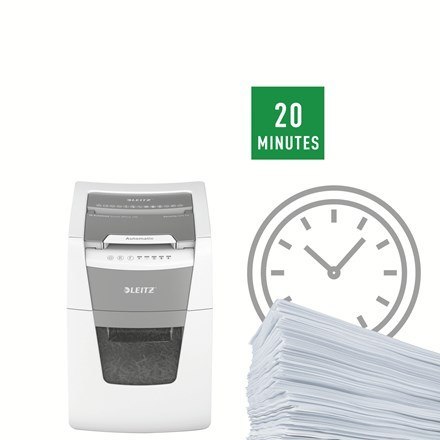 Leitz Niszczarka IQ AutoFeed 100, P4, 100 kartek, 34 l kosz LEITZ Leitz Niszczarka IQ AutoFeed 100, P4, 100 kartek, 34 l kosz LEITZ