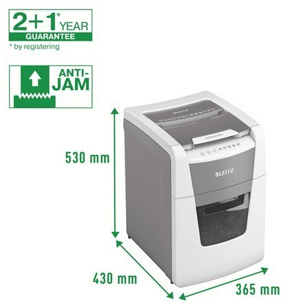 Leitz Niszczarka IQ AutoFeed 100, P4, 100 kartek, 34 l kosz LEITZ Leitz Niszczarka IQ AutoFeed 100, P4, 100 kartek, 34 l kosz LEITZ