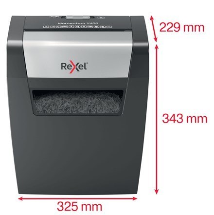 Rexel Niszczarka Momentum X406, 6 kartek, 15 l kosz REXEL Rexel Niszczarka Momentum X406, 6 kartek, 15 l kosz REXEL