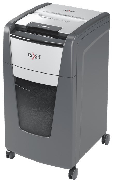 Rexel Niszczarka Optimum AutoFeed+ 225X, (P-4), 225 kartek, 60 l kosz REXEL Rexel Niszczarka Optimum AutoFeed+ 225X, (P-4), 225 kartek, 60 l kosz REXEL