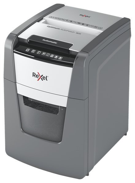Rexel Niszczarka Optimum AutoFeed+ 90X, (P-4), 90 kartek, 34 l kosz REXEL Rexel Niszczarka Optimum AutoFeed+ 90X, (P-4), 90 kartek, 34 l kosz REXEL