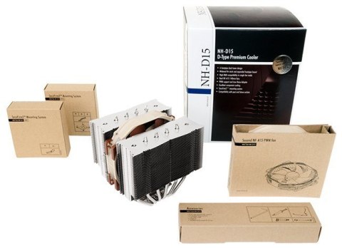 Chłodzenie CPU NOCTUA NH-D15 2 x140 mm AMD, Intel Noctua Chłodzenie CPU NOCTUA NH-D15 2 x140 mm AMD, Intel Noctua