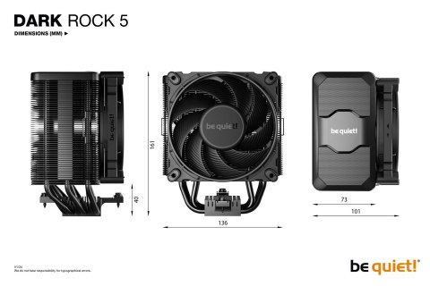 Chłodzenie CPU be quiet! DARK ROCK 5 BE QUIET! Chłodzenie CPU be quiet! DARK ROCK 5 BE QUIET!