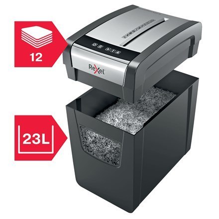 Rexel Niszczarka Momentum X312-SL Slimline, 12 kartek, 23 l kosz REXEL Rexel Niszczarka Momentum X312-SL Slimline, 12 kartek, 23 l kosz REXEL