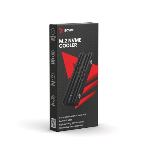 SAVIO CHŁODZENIE DO DYSKÓW M.2 NVME 2280 COOLER AK-60 SAVIO SAVIO CHŁODZENIE DO DYSKÓW M.2 NVME 2280 COOLER AK-60 SAVIO