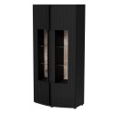 Witryna 2D MICHELLE 86x35-47xH180 czarny/dąb viking Cama MEBLE