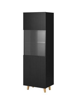 Witryna PAFOS 60x40x182 czarny mat Cama MEBLE