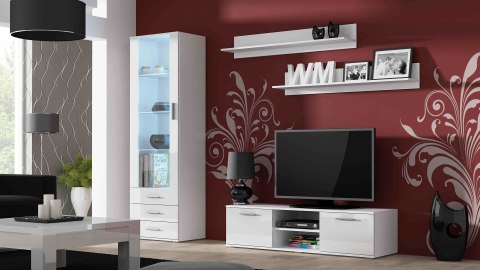 Witryna SOHO S1 biały/ biały połysk Cama MEBLE Witryna SOHO S1 biały/ biały połysk Cama MEBLE
