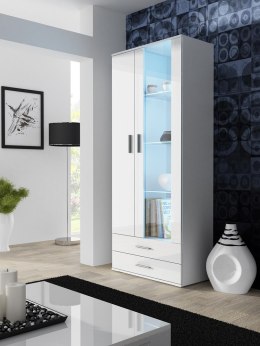 Witryna SOHO S6 2D2S biały/ biały połysk Cama MEBLE