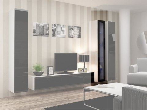 Witryna VIGO szkło'180' 180/40/30 biały/czarny poł Cama MEBLE Witryna VIGO szkło'180' 180/40/30 biały/czarny poł Cama MEBLE