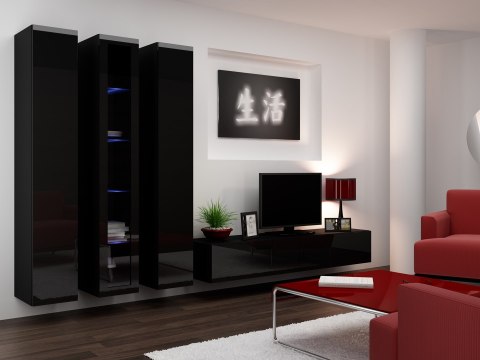 Witryna VIGO szkło'180' 180/40/30 czarny/czarny poł Cama MEBLE Witryna VIGO szkło'180' 180/40/30 czarny/czarny poł Cama MEBLE