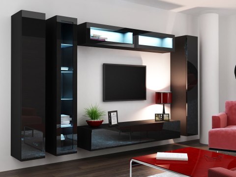Witryna VIGO szkło'180' 180/40/30 czarny/czarny poł Cama MEBLE Witryna VIGO szkło'180' 180/40/30 czarny/czarny poł Cama MEBLE